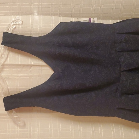 Bar III Navy DRESS WOMENS SIZE XXL Blue Pleated Skirt Lightweight Sleeveless - Picture 1 of 16